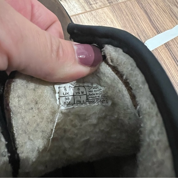 Doc Dr Martens 1460 FAUX FUR LINED LACE UP BOOTS - Picture 7 of 10